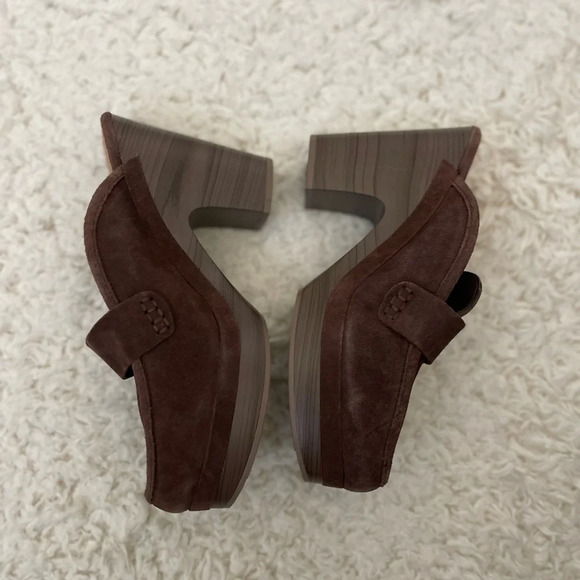 Splendid Vina leather platform clogs brown - Picture 5 of 9